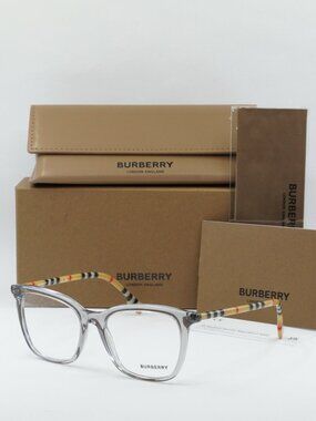 Burberry BE2390 3892 Square Eyeglasses 50mm - Grey / Check